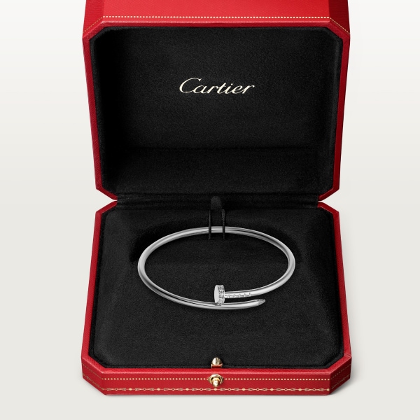 Juste un Clou bracelet, small model, diamonds White gold