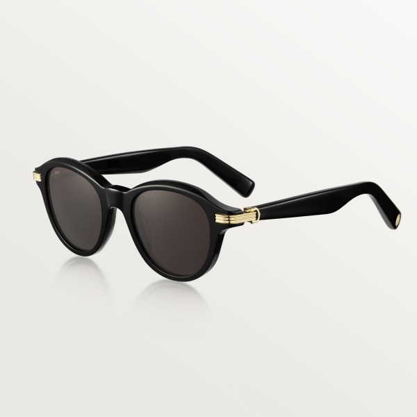 Première de Cartier sunglasses Black acetate, grey lenses