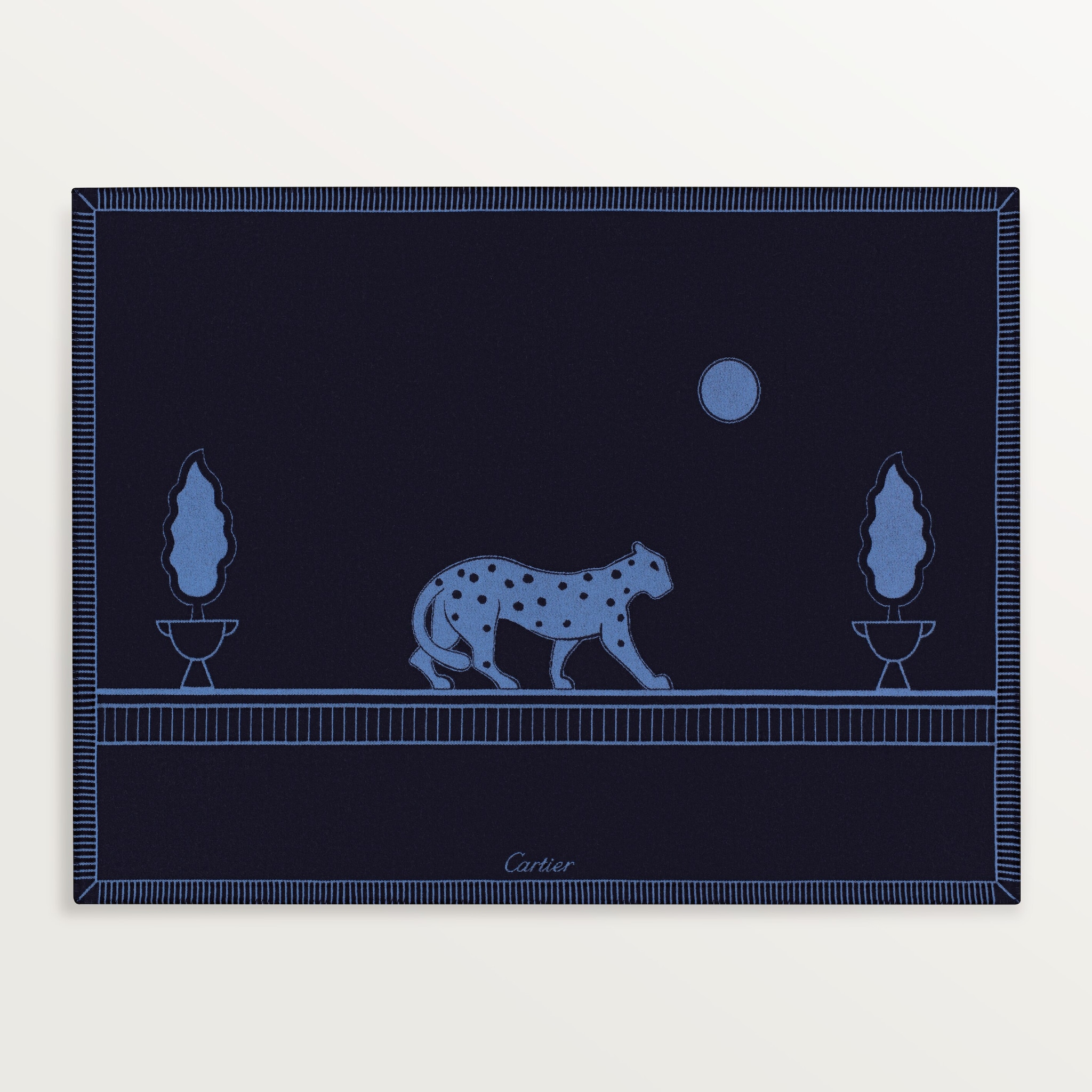 Panthère de Cartier blanketMerino wool and cashmere