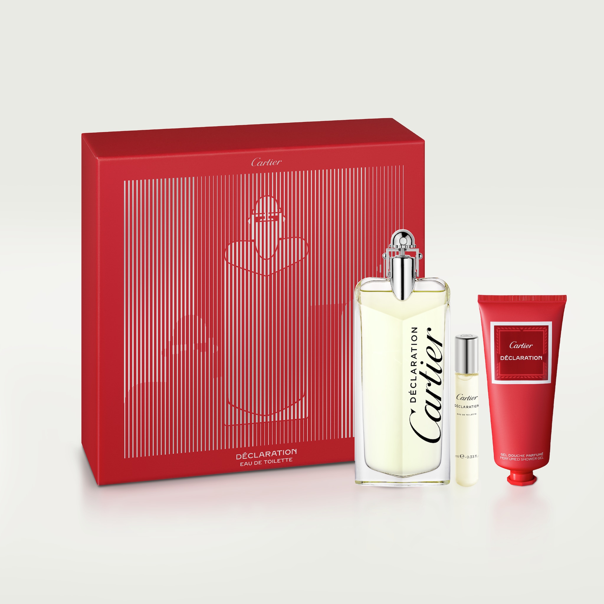 Set with 100 ml Déclaration Eau de Toilette, 10 ml Purse Spray and 100 ml Perfumed Shower GelGift set