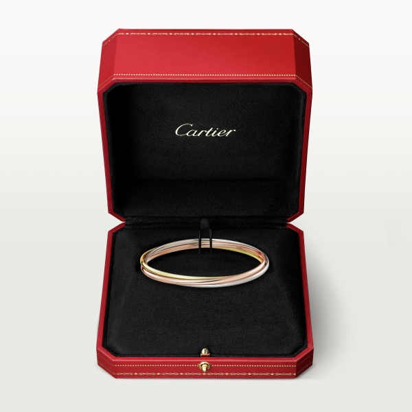 Trinity bracelet, small model White gold, yellow gold, rose gold