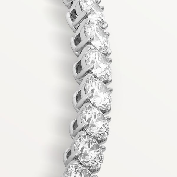 Essential Lines necklace, brilliant-cut diamonds  Platinum, diamonds