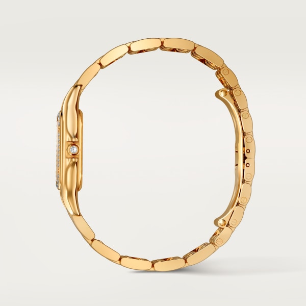 Panthère de Cartier watch, small model Small model, quartz, yellow gold, diamonds
