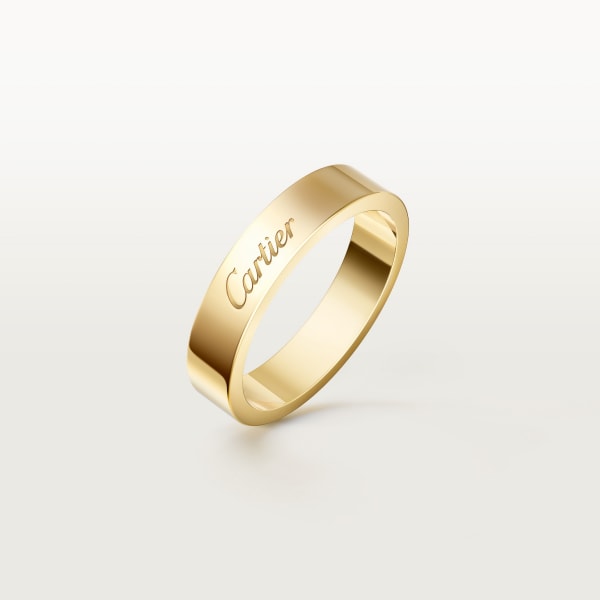 C de Cartier wedding ring, width 4 mm Yellow gold