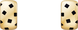 Panthère de Cartier耳环 黄金，亮漆 
