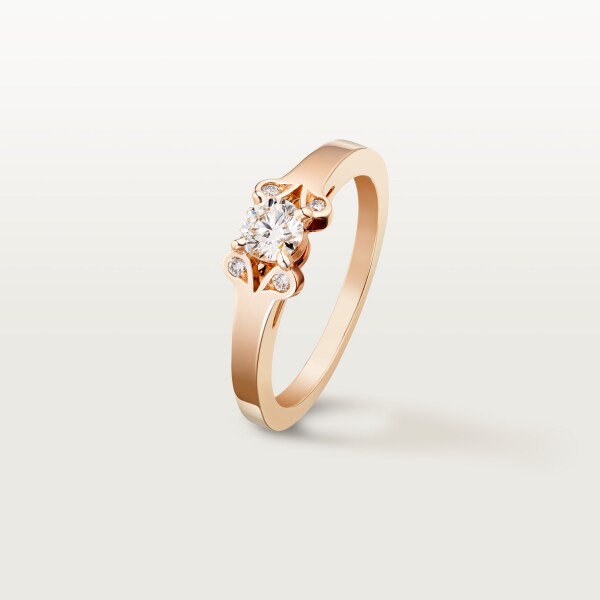Ballerine Solitaire Rose gold, diamond