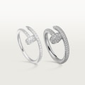 Juste un Clou ring, classic model, paved White gold, diamonds