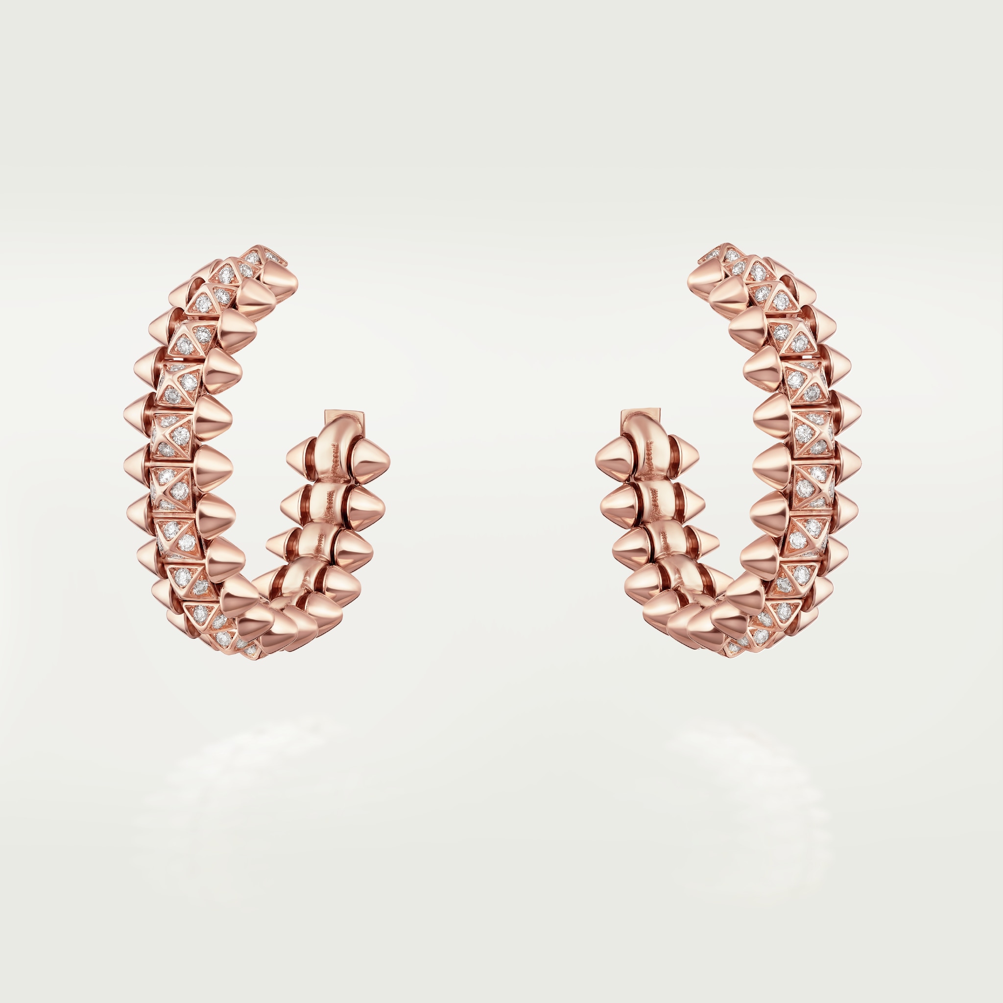 Clash de Cartier earringsRose gold, diamonds