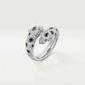 Panthère de Cartier ring White gold, diamonds, onyx, emeralds