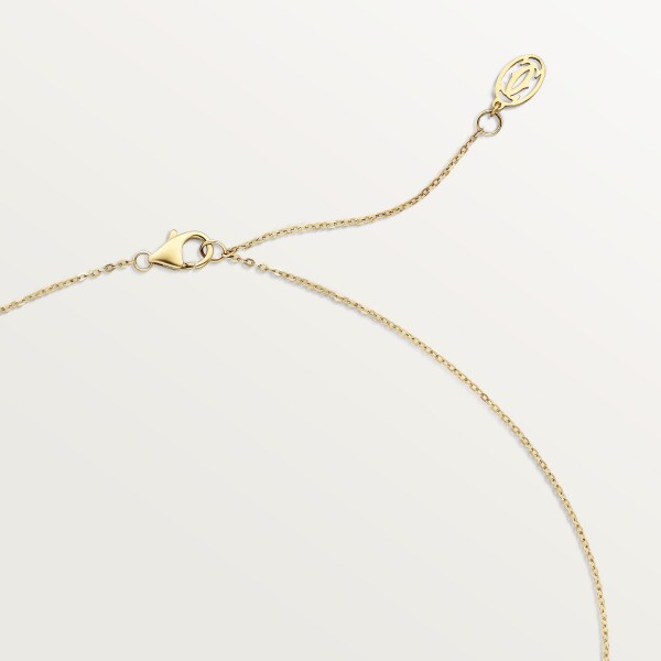 Trinity necklace, paved White gold, yellow gold, rose gold