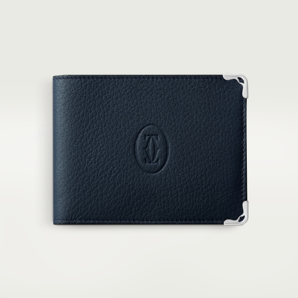 Santos de Cartier cufflinks, pen and wallet set Navy blue