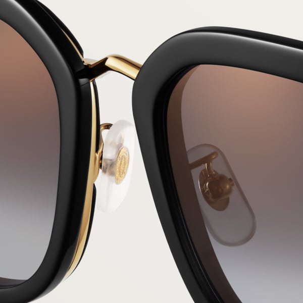 Panthère de Cartier, Sunglasses Smooth golden-finish metal, grey lenses