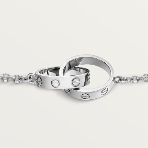 Love bracelet, on chain White gold