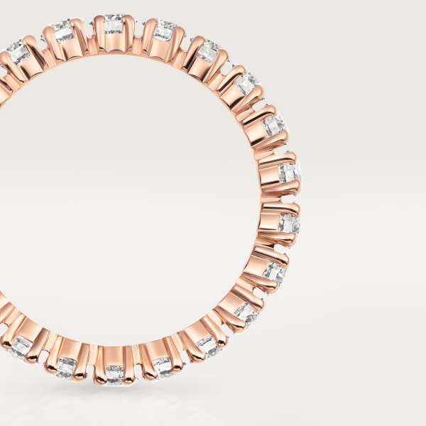 Cartier Destinée戒指，宽3.3毫米，铺镶钻石  玫瑰金，钻石