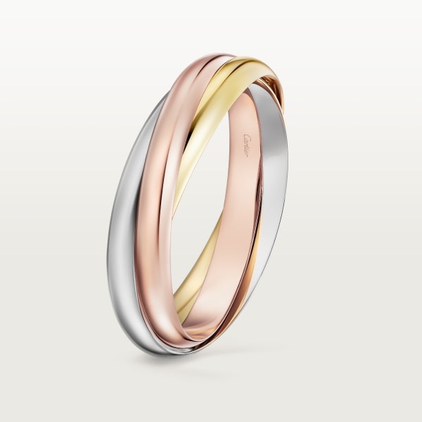 Trinity bracelet, extra-large model White gold, yellow gold, rose gold
