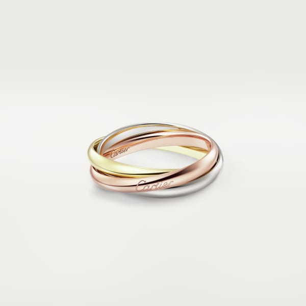 Trinity ring, small model White gold, rose gold, yellow gold