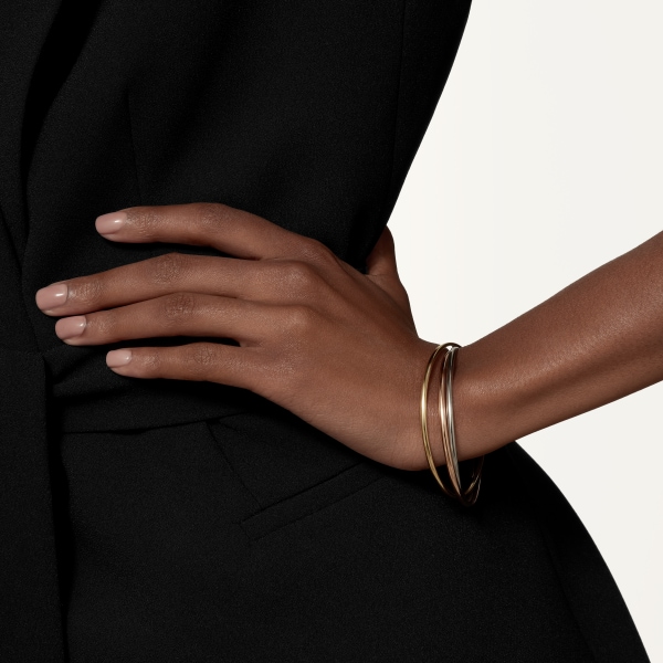 Trinity bracelet, small model White gold, yellow gold, rose gold