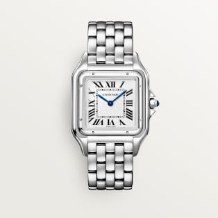 Panthère de Cartier watch Large model, quartz, steel