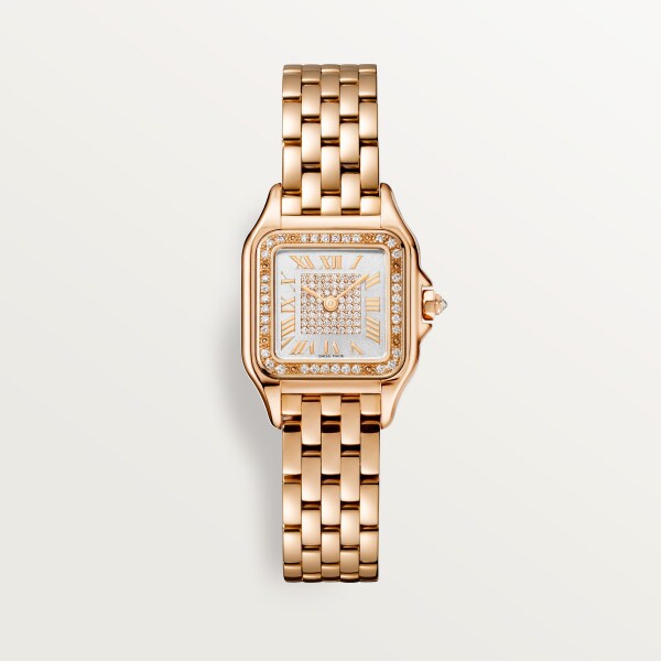 Cartier panthere rose gold watch hotsell