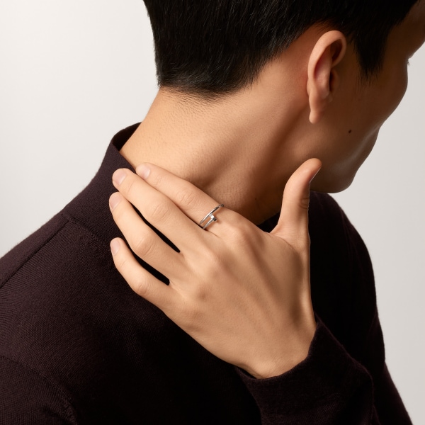 Juste un Clou ring, small model White gold