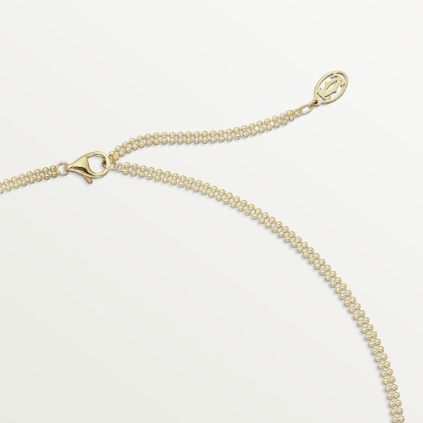 Trinity necklace, large model, paved White gold, yellow gold, rose gold, diamonds