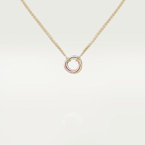 CRB7224816 Trinity necklace White gold rose gold yellow gold