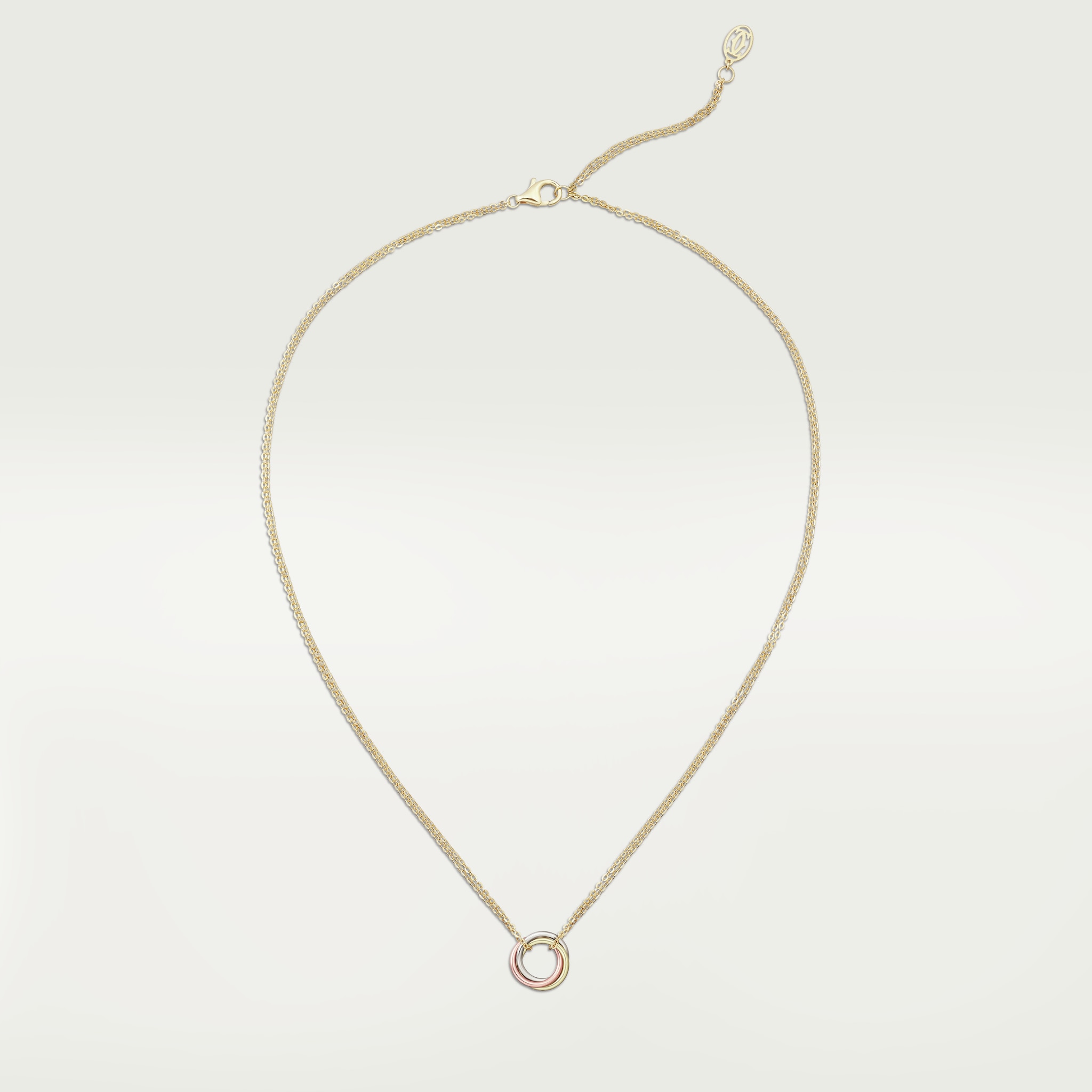 Trinity necklaceWhite gold, rose gold, yellow gold