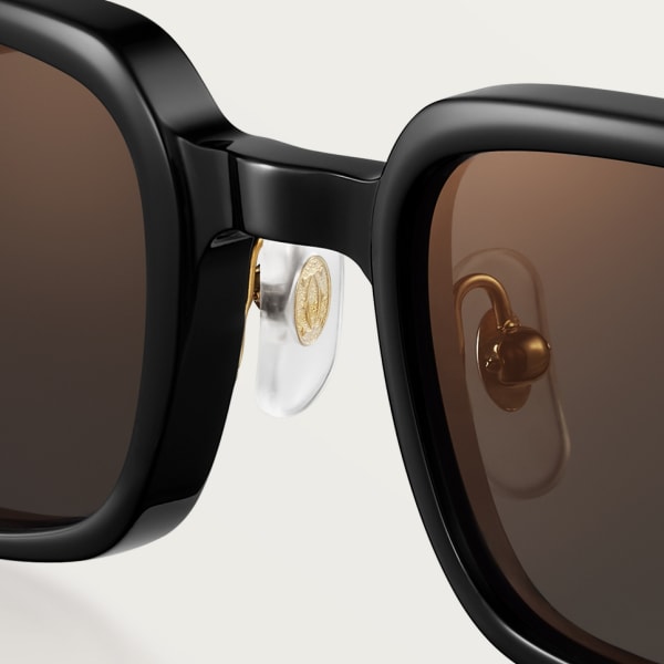Première de Cartier Sunglasses Black acetate, grey lenses