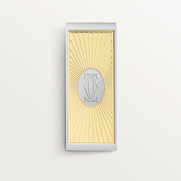 C de Cartier motif money clip Stainless steel, palladium finish