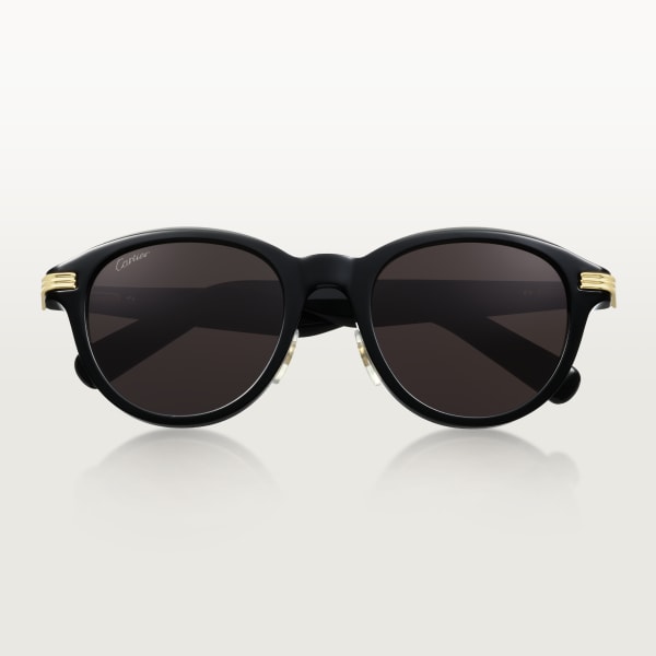 Première de Cartier sunglasses Black acetate, grey lenses