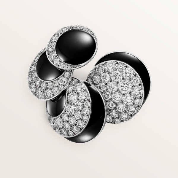 Cartier Libre Polymorph ring, onyx, transformable White gold, onyx, diamond