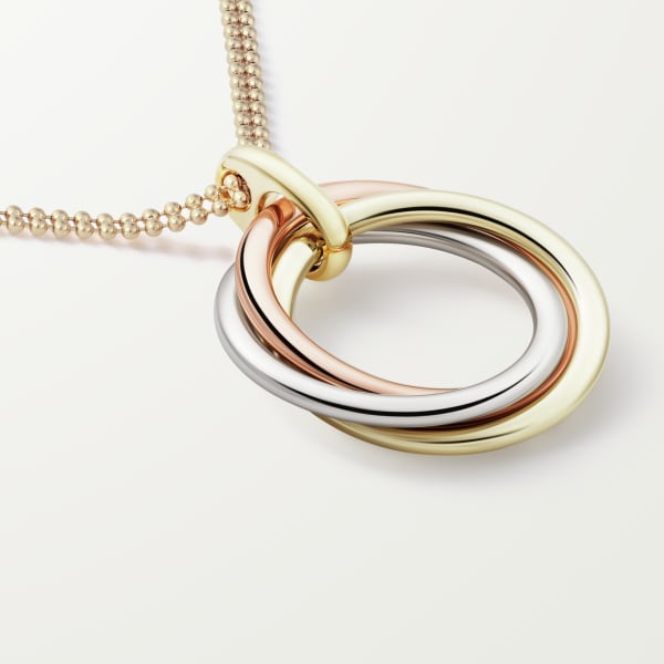 Trinity pendant, large model White gold, yellow gold, rose gold