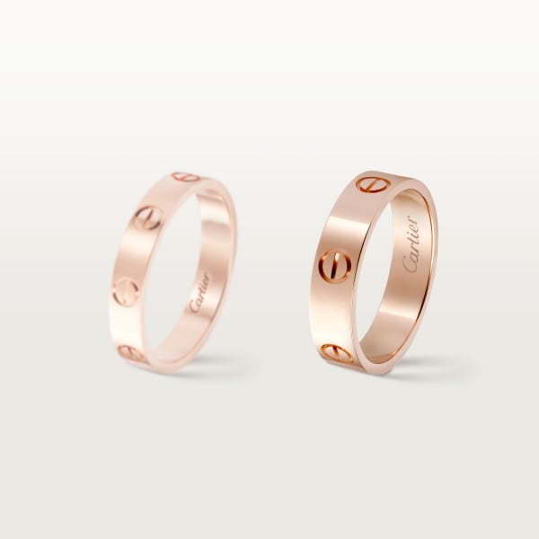 Love ring, classic model  Rose gold