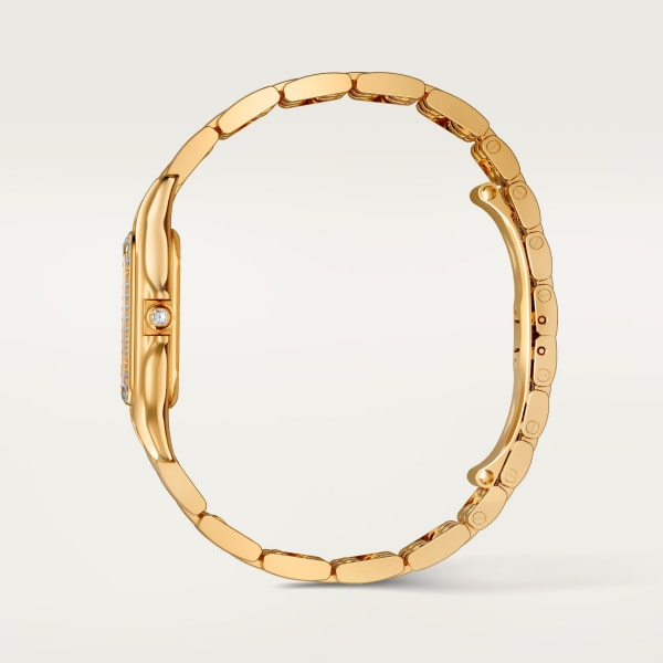 Panthère de Cartier watch Medium model, quartz, yellow gold, diamonds