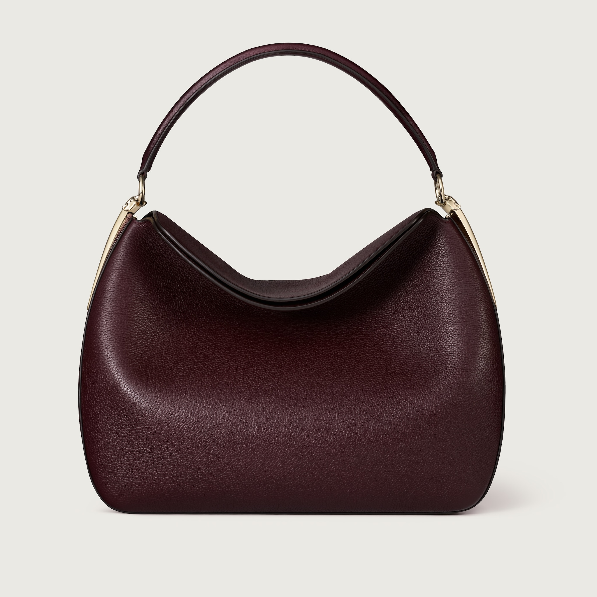 Medium model hobo bag, Panthère DoubleGrape grained calfskin