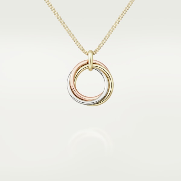 Trinity pendant, large model White gold, yellow gold, rose gold