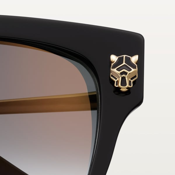 Panthère de Cartier, Sunglasses Smooth golden-finish metal, grey lenses