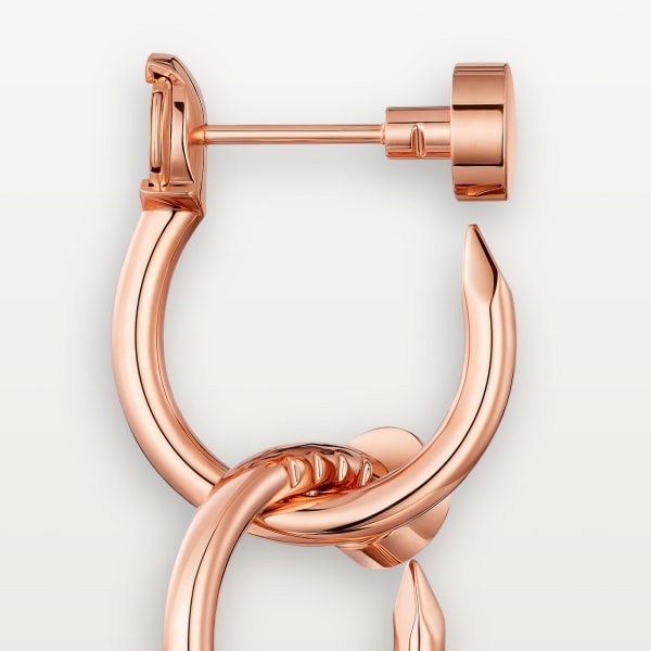 Juste un Clou earrings, double Rose gold