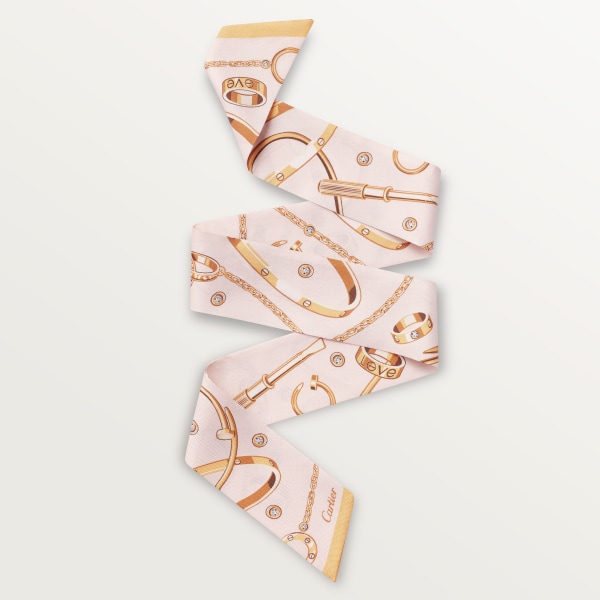 Bandeau, Precious Mundanity Light pink silk twill