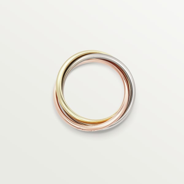 Trinity ring, large model White gold, yellow gold, rose gold