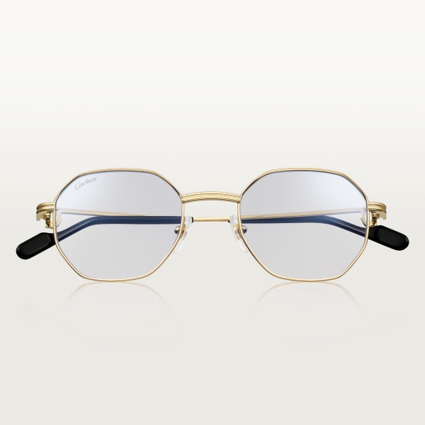 Première de Cartier sunglasses Smooth golden-finish metal, burgundy photochromic lenses