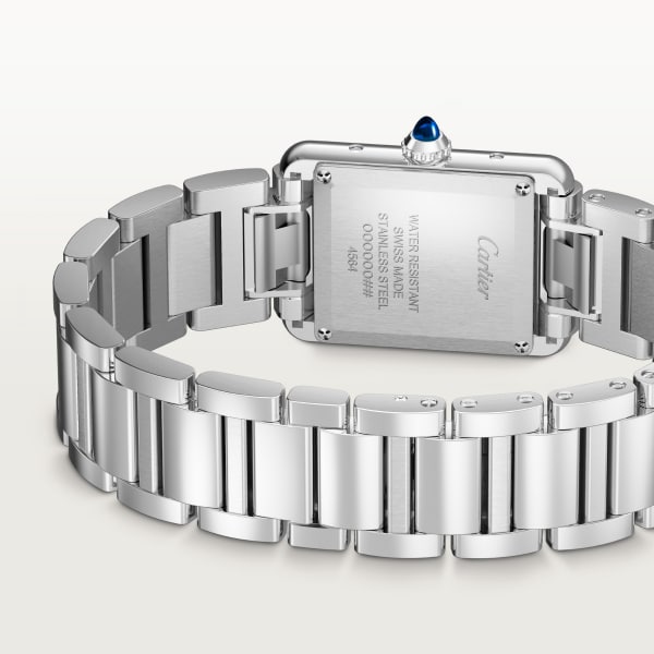 Tank Must SolarBeat™ watch Small model, SolarBeat™ photovoltaic movement, steel, steel bracelet