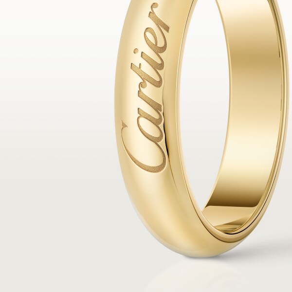 C de Cartier wedding ring, width 4 mm Yellow gold
