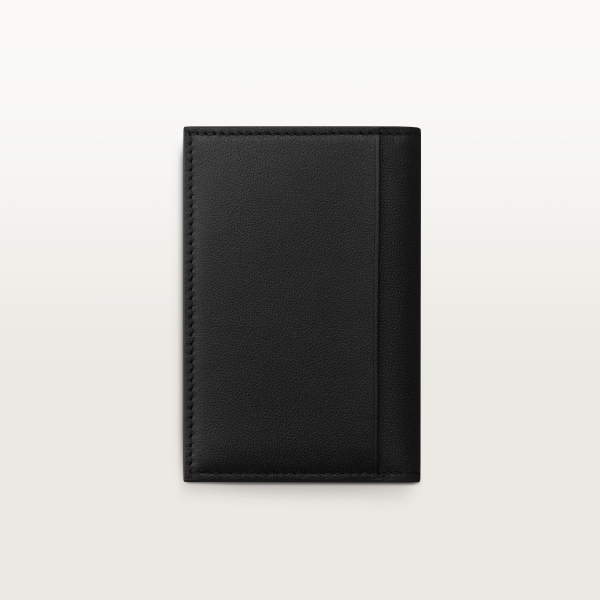 Four-credit card holder, Cartier Losange Shadow Black and anthracite calfskin