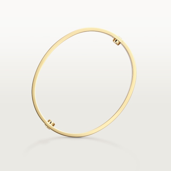 Love bracelet, classic model, brushed  Yellow gold, brushed finish