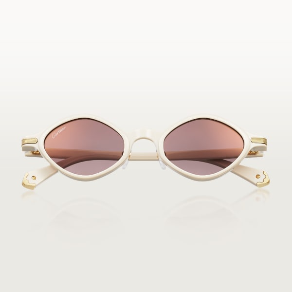 Première de Cartier Sunglasses White acetate, purple lenses