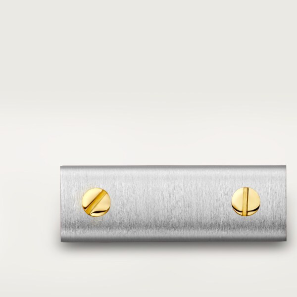 Santos de Cartier cufflinks Yellow gold, sterling silver, palladium finish