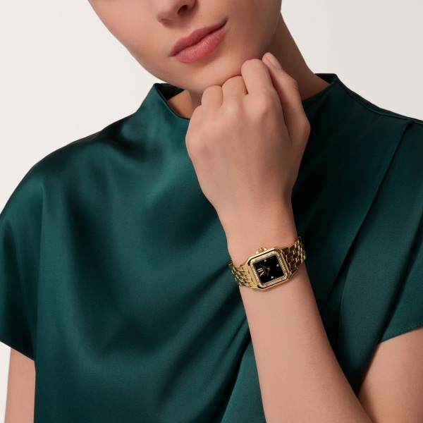 Panthère de Cartier watch Medium model, quartz movement, yellow gold, diamonds