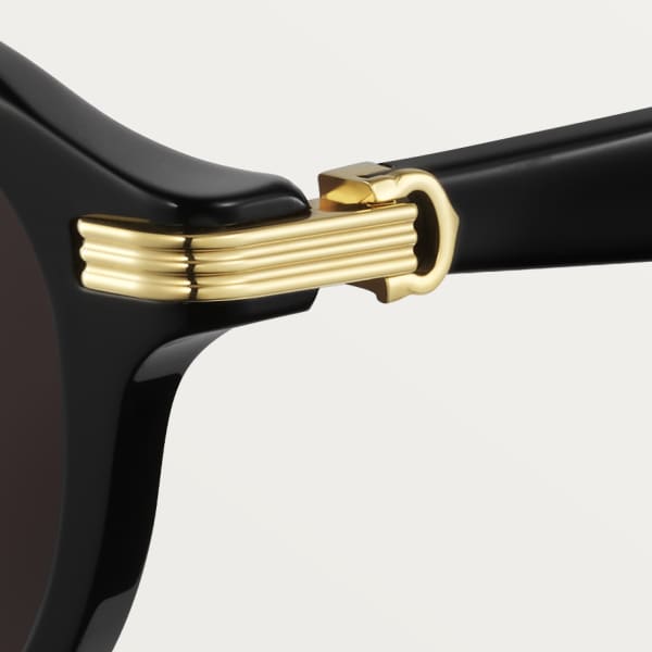 Première de Cartier sunglasses Black acetate, grey lenses