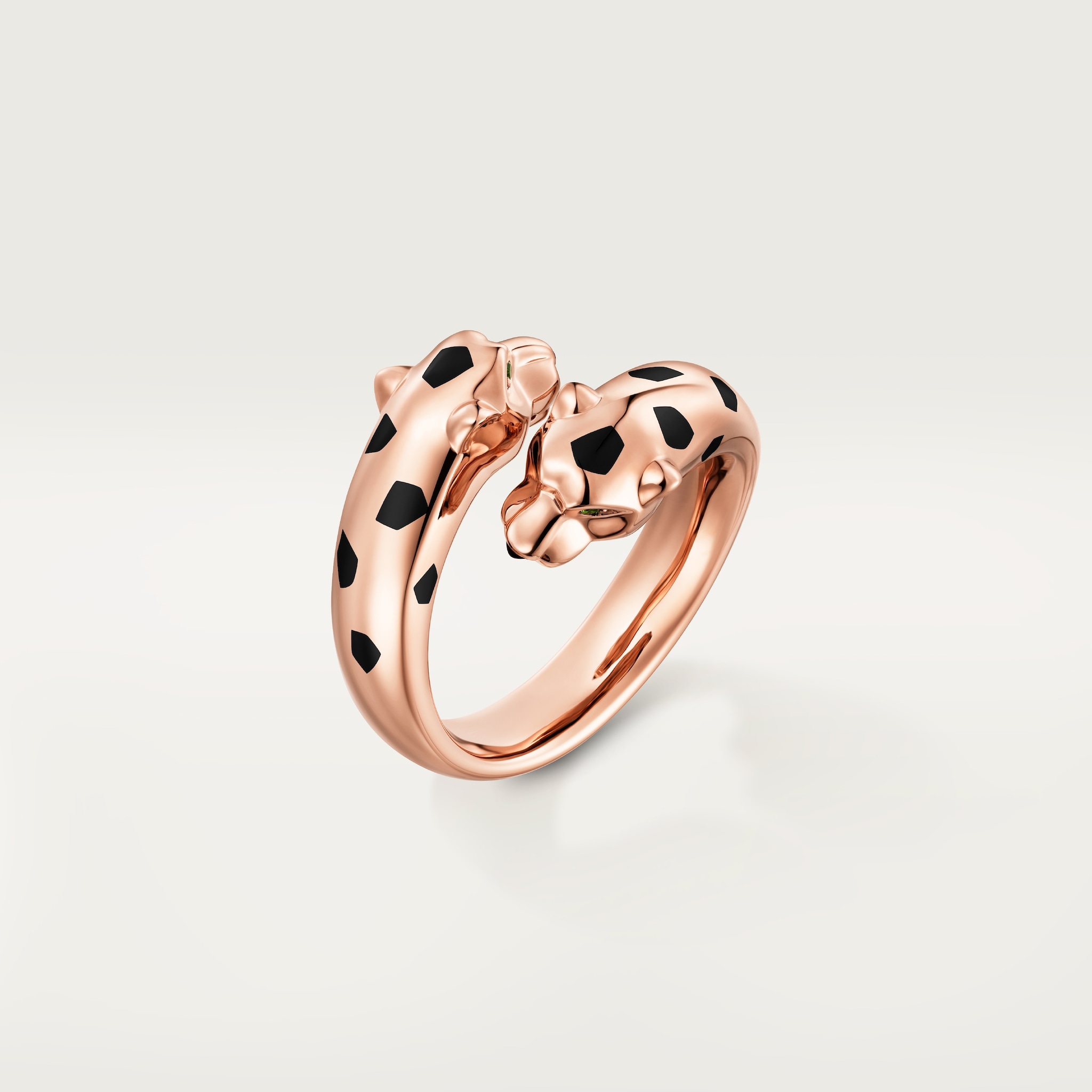 Panthère de Cartier ringRose gold, tsavorite garnets, onyx